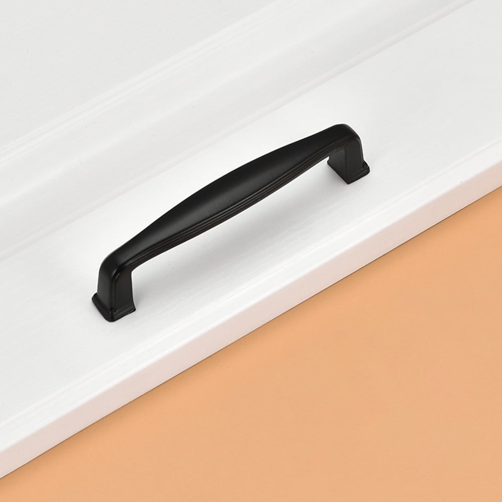 METREE Drawer Pull Door Knobs Aluminum Alloy Cabinet Door Handle,Black-32,1.570.59 inch 